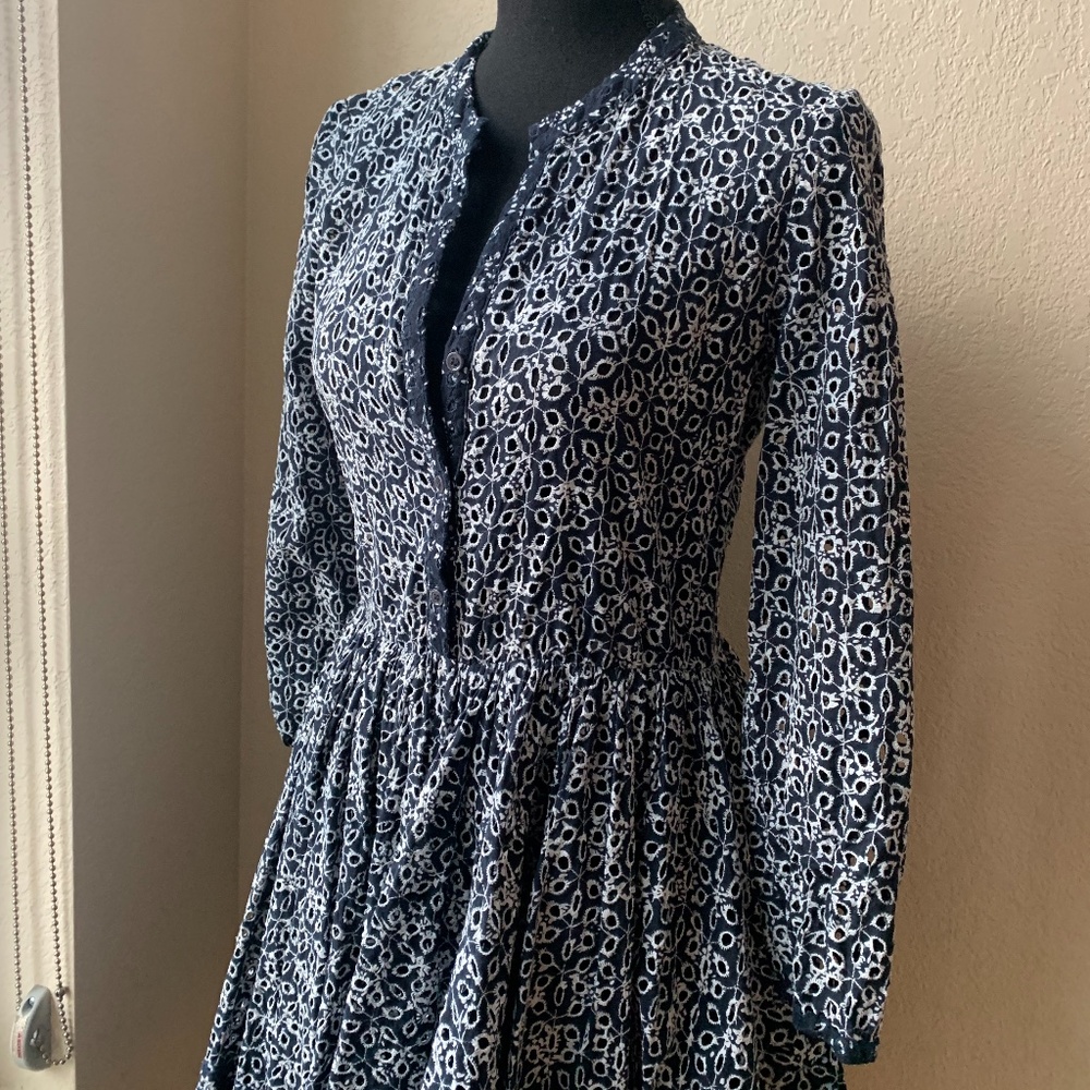 Maje Long Sleeve Mini Dress